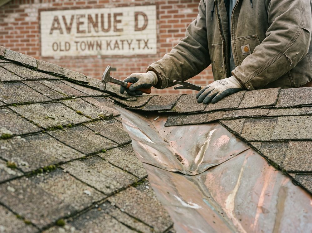 Roofing technician dispatch in Old Town Katy & Cane Island