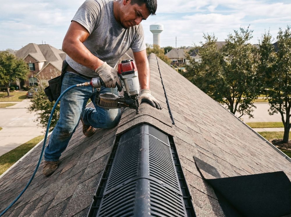 Ridge Cap & Roof Vent Repair in Katy, TX
